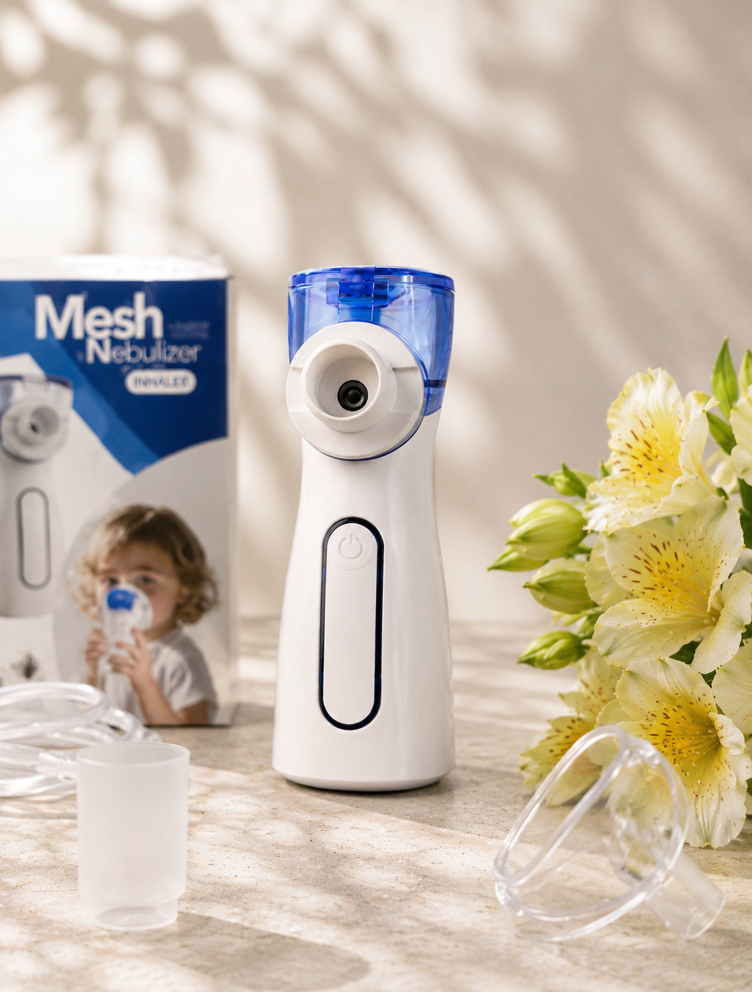 مش نبولایزر اورجینال مدل FLK-W06 برای بیماران مبتلا به آسم، آلرژی، برونشیت، عفونت‌های تنفسی
