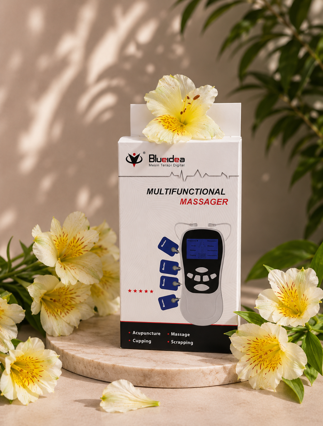 دستگاه تنس عضلانی بلوآیدیا BLD-610 اورجینال مدل مینی | تسکین درد و فیزیوتراپی خانگی