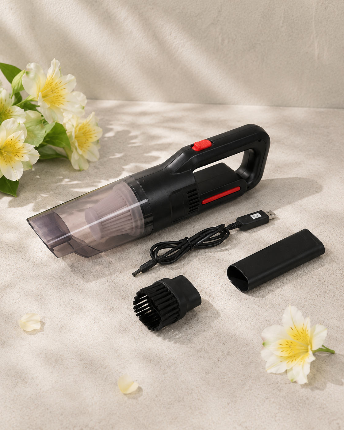 جارو شارژی خودرو HQ-01 اورجینال | مکش قوی جارو برقی بی سیم ماشین